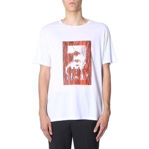 NEIL BARRETT Men's Graphic T-Shirt Men WHITE T-Shirts